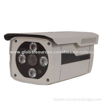 CCTV water-resistant Camera with 4 Pieces of IR LEDS, 1,000TVL Resolution, 3-10W Power Consumption